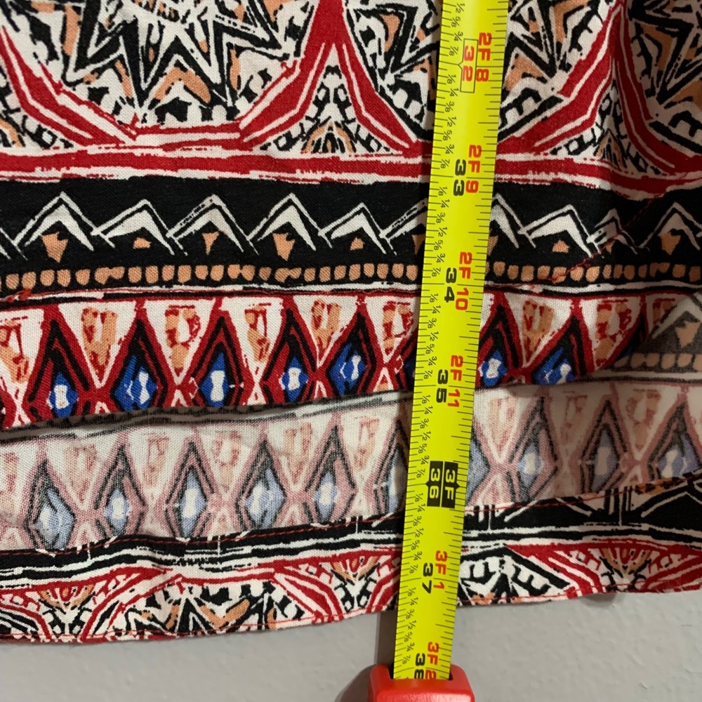 beachlunchlounge Women's Sleeveless Dress Size L Red Bohemian Print - Picture 7 of 9